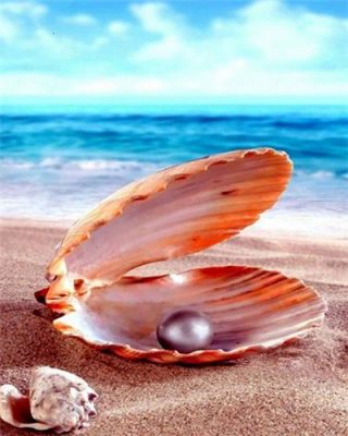 Pearls on the Beach - Seascape Painting By Numbers