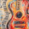 Abstract Guitar By Numbers