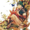 Boy Under The Tree - Cartoon and Animation Painting By Numbers