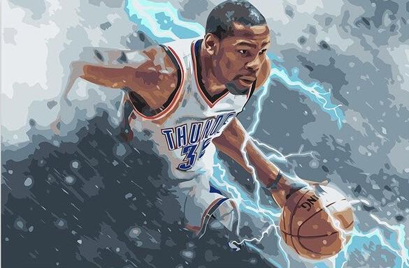 Kevin Durant - People Painting By Numbers