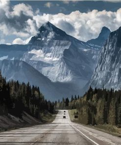 The Great Mountain - Landscape Painting By Numbers