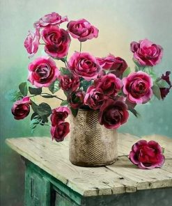 Fresh Roses - Flowers Painting By Numbers