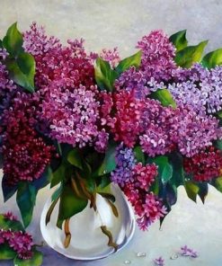 Purple Flowers -  Flowers Painting By Numbers