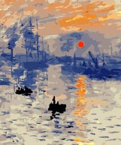 Impression Sunrise Claude Monet - Landscape Painting By Numbers