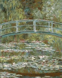 Bridge over a Pond of Water Lilies Claude Monet - Landscape Painting By Numbers