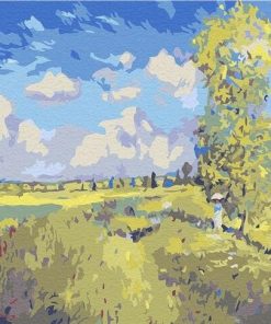 Summer Poppy Fields Claude Monet - Landscape Painting By Numbers