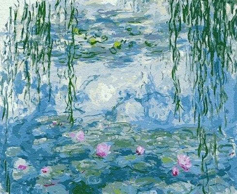 Water Lilies Nympheas Claude Monet - Landscape Painting By Numbers