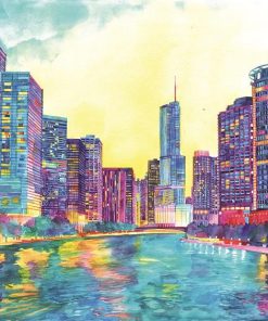 Colorful Chicago - Cities Painting By Numbers