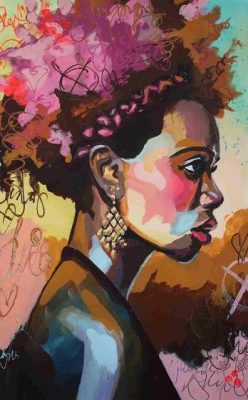 Young African Woman - People Painting By Numbers
