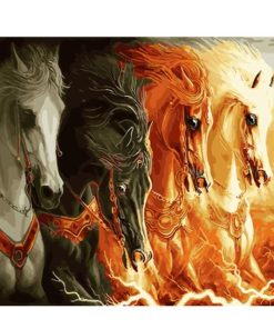 Horses From Hell - Animals Painting By Numbers