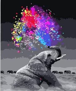 A fun Elephant - Animals Painting By Numbers