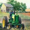 Farmer Plowing Paint By Numbers