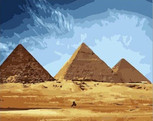 Giza Pyramids paint by numbers