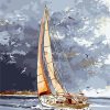 Watercolor Boats - Seascape Painting By Numbers