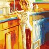 Girl In Kitchen Paint By Numbers