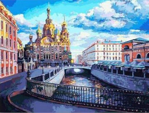 Moscow Russia paint by numbers