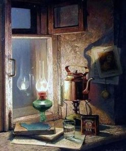 Oil lamp Paint By Numbers