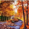 Autumn Tree Forest  - Landscape Painting By Numbers