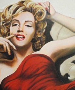 Marilyn Monroe Red Dress - People Painting By Numbers