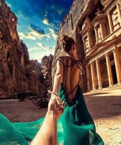 Follow Me Petra  - Cities Painting By Numbers