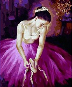 Purple Ballet Dancer paint by numbers