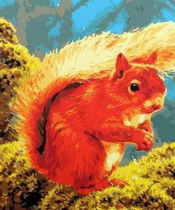 Squirrel paint by numbers