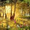 Sunny Forest Scenery Paint By Numbers