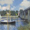 The Bridge at Argenteuil By Claude Monet - Landscape Painting By Numbers