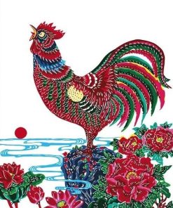 Red Chicken - Birds Painting By Numbers