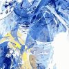 Blue Abstract Scenery - Abstract Painting By Numbers