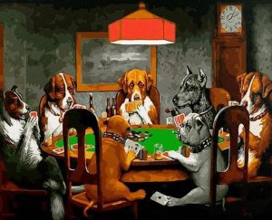 Dogs Playing Poker Paint By Numbers