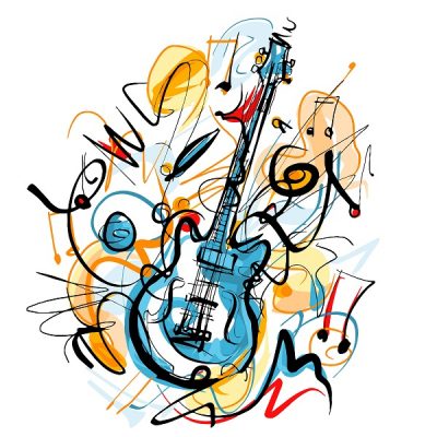 Music Electric Guitar Paint By Numbers