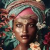 African Beautiful Woman Paint By Numbers