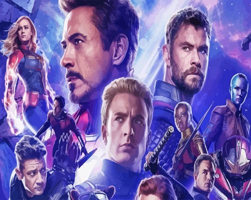 Avengers Endgame Art Paint By Numbers