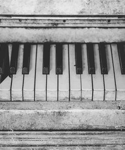 Black And White Piano Paint By Numbers