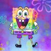 Colorful Spongebob Cartoon Paint By Numbers