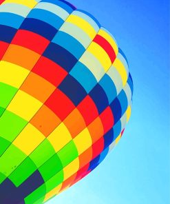 Colorful Hot Air Balloon Paint By Numbers