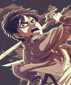 Eren Attack On Titan Paint By Numbers