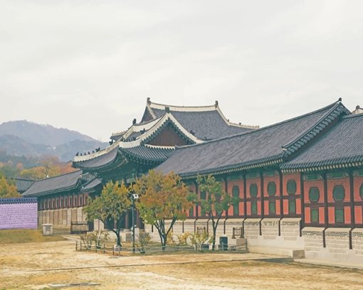 Gyeongbokgung Palace South Korea Paint By Numbers