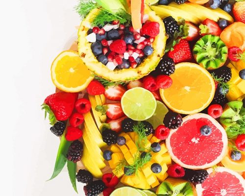 Healthy Life Style Fruits Paint By Numbers