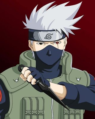 Kakashi Hatake Naruto Paint By Numbers