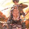 Levi Attack On Titan Anime Paint By Numbers