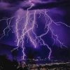 Lightning Purple Sky Paint By Numbers