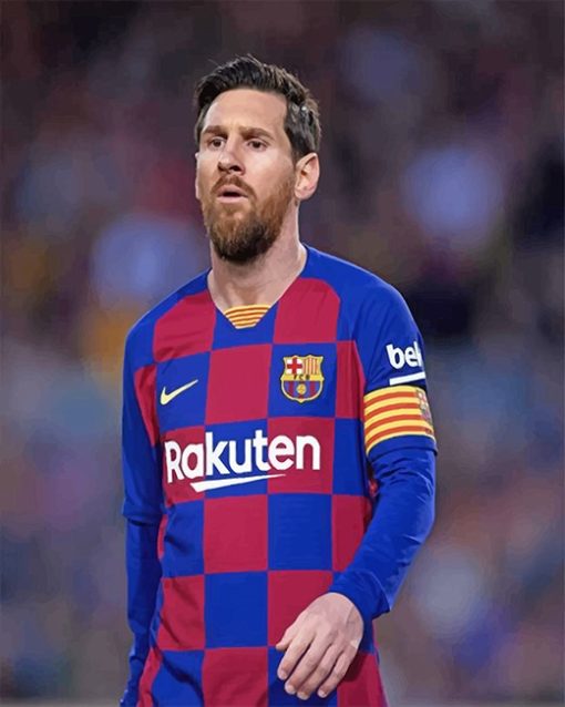 Lionel Messi Barcelona Paint By Numbers