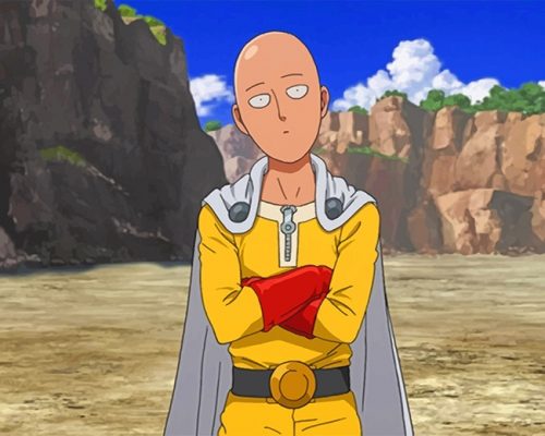 One Punch Man Saitama Paint By Numbers