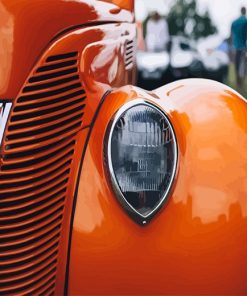 Orange Car Paint By Numbers