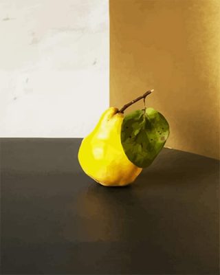 Yellow Pear Fruit Paint By Numbers