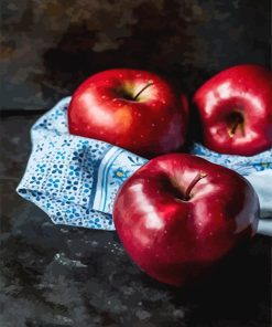 Red Apples Fruit Still Life Paint By Numbers