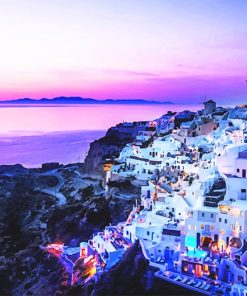 Santorini Island Greece Paint By Numbers