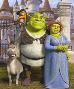 Shrek Family Paint By Numbers